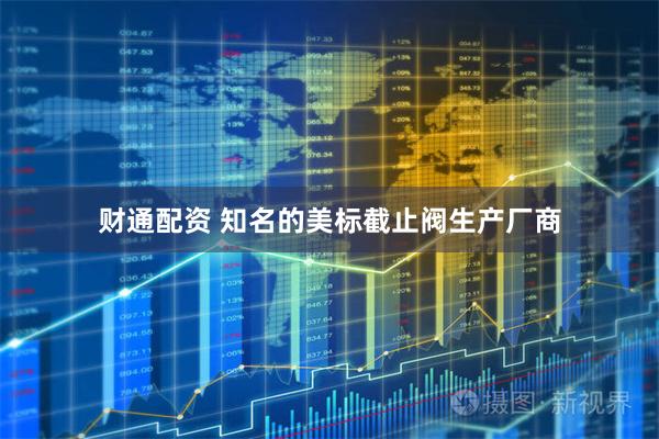 财通配资 知名的美标截止阀生产厂商