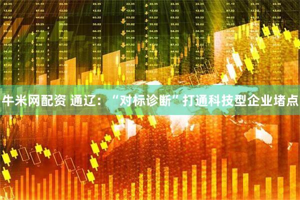 牛米网配资 通辽:“对标诊断”打通科技型企业堵点