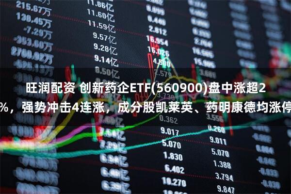 旺润配资 创新药企ETF(560900)盘中涨超2%,强势冲击4连涨,成分股凯莱英、药明康德均涨停