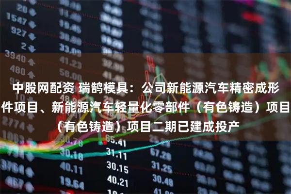 中股网配资 瑞鹄模具：公司新能源汽车精密成形装备及轻量化制件项目、新能源汽车轻量化零部件（有色铸造）项目二期已建成投产